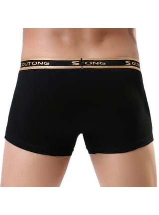 Capreze Mens Boxer Briefs with Hidden Zipper Pocket Comfy Breathable Low  Rise Underwear(3 Pack) 