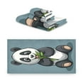 thumbnail image 2 of Three-Piece Towel Set Face Towel Towel Set Hand Towel Bath Towel Cotton Bath Towels Bath Towel Sets Hand Bath Towels Panda with Gray Background, 2 of 8