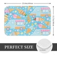 thumbnail image 2 of Pofeuu Icecream Truck Print Flannel Doormats Rug16"x24"Rug Washable Doormats Indoor Outdoor Rugs for Layered Front Door Mats, Porch, Kitchen, Entryway, 2 of 7