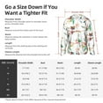thumbnail image 6 of Goofa Pretty Floral With Leaves Printed Women's UPF 50+ Sun Protection Hoodie Jacket Lightweight Long Sleeve Sun Shirt for Women with Pocket Hiking Outdoor-Large, 6 of 9