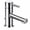 Chrome, variant on Moen Align Brushed Nickel One-Handle Single Hole Low Profile Modern Bathroom Faucet with Drain Assembly