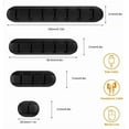 thumbnail image 4 of Cable Cord Wire Organizer Silicone USB Cable Winder Management Clips Self Adhesive for Mouse Keyboard Headset For iPhone Huawei, 4 of 6