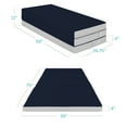 thumbnail image 6 of Best Choice Products 4in Thick Folding Portable Twin Tri-Fold Mattress w/ Carry Case, Washable Cover - Midnight Blue, 6 of 6