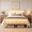 White, variant on Zimtown Twin Bed Frame with Smart LED Light, Metal Platform Bed with Charging Station, Black