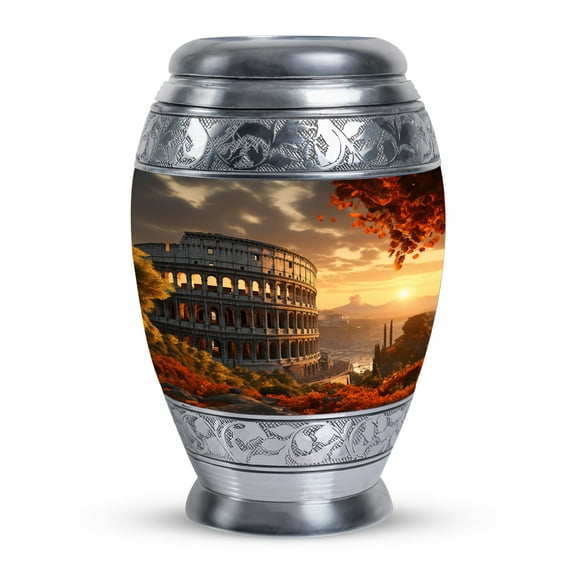 Colosseum Ashes Keepsake Urn - Cremation Memorial Urn Keepsake For Human Ashes, Funeral Urns For Adult Ashes Women, Cremation Urn For Adults Men, Burial Urns For Ashes Adult Female Mother 3 inches