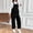 Black, variant on Fnooota Womens Maternity Jumpsuits, Loose Fit Adjustable Straps Casual Wide Leg Pregnancy Overalls Brown Size S-XL