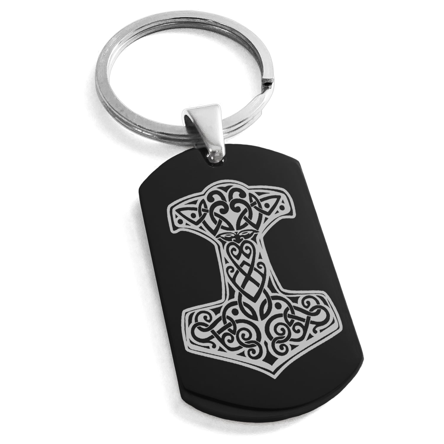 Tioneer Stainless Steel Thor's Hammer Mjolnir Knot Viking Norse
