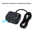 thumbnail image 4 of Digital Voltage Temperature Monitor Tester Motorcycle Battery Voltmeter Thermometer Detector Temperature Voltage Meter Gauge with Blue/Red Light LED Display, 4 of 7