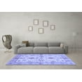 thumbnail image 3 of Ahgly Company Machine Washable Indoor Rectangle Oriental Blue Traditional Area Rugs, 5' x 8', 3 of 4