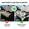 thumbnail image 4 of Golf Cart Seat Covers for 2 Seater,Sage Green Aztec Microfiber Cart Seat Towel Blanket,Southwest Boho Ethnic Chic Motifs Absorbent Breathable Non Slip Bench Seats Protector for Golf Course 51"x31", 4 of 9
