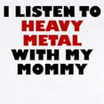 thumbnail image 2 of CafePress - Heavy Metal With My Mommy Body Suit - Baby Light Bodysuit, Size Newborn - 24 Months, 2 of 4