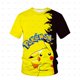 thumbnail image 1 of Ropa de verano para niños, juego de Pikachu, camiseta 3D, ropa de dibujos animados para niños, camiseta gráfica de Anime para niños, ropa para niños, talla 3-14T90 heqiyong CONDUJO, 1 of 2