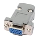 thumbnail image 1 of Adaptador convertidor hembra VGA de 15 pines y 3 filas para monitores de computadora y proyectores con ensamblaje de carcasa de plástico, 1 of 3