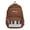 Brown, variant on Polka Dot Printed Backpack, Lightweight Loptop Backpack with Pendant, Multi-layer Backpack for Travel Shopping (Wine Red)