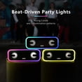 thumbnail image 2 of DOSS Wireless Bluetooth Speaker with 24W Impressive Sound, Booming Bass, IPX6 Waterproof, 15Hrs Playtime, Wireless Stereo Pairing, Mixed Colors Lights, 66 FT -Black, 2 of 7