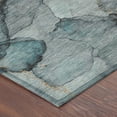 thumbnail image 3 of Addison Rugs Chantille Indoor/Outdoor Transitional Abstract Teal Machine Washable Round Rug, 8' x 8', 3 of 7
