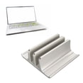 thumbnail image 1 of Laptop Stand, Size Adjustable 2 Slots Vertical Laptop Stand  for Office Silver Color, 1 of 7