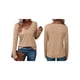 thumbnail image 2 of Camiseta de Larga con Cuello en V para Mujer, Estilo Casual, Cómoda, Elástica, de Color Liso. Amarillo XL, 2 of 6