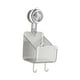 thumbnail image 1 of Estante de almacenamiento para el baño con ventosa, estante de ducha, organizador de almacenamiento de cocina versátil y elegante para el hogar, Claro 17x9.5cm, 1 of 9