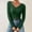 Green, variant on ZHENHONG V Neck Shirts for Women Long Sleeve, Women Fall And Winter V Neck Casual Knitted Long Sleeved Pullover Thermal Top Going Out Tops