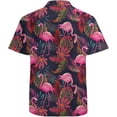 thumbnail image 4 of Mens Funny Hawaiian Shirts 3D Graphic Button Down Short Sleeve Tropical Holiday Beach Aloha Shirt, 4 of 5