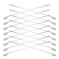 thumbnail image 3 of MLINS Flat Metal Skewers for Grilling Made of Stainless Steel Ideal for Barbecue Use and Kabob Recipes, 3 of 8