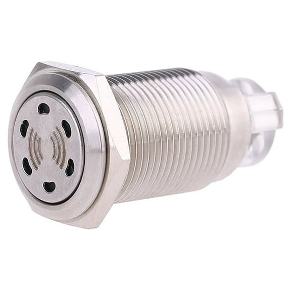 12V 16mm Buzzer Alarm Light Warning Lamp Signal Rotary Strobe Flash Emergency Sound Waterproo
