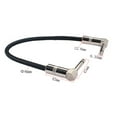 thumbnail image 5 of HEATSHAKING 1Set Guitar Effect Pedal Cables 90-degree Angle Plugs for Amplifier and Mixing Console 11.8x1.9x0.5in, 5 of 8