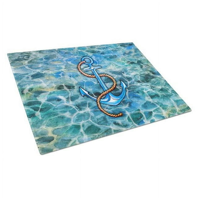 Carolines Treasures BB5350LCB Anchor Glass Cutting Board - Large