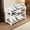 White, variant on LACKUST 3 Tier Plastic Shoe Rack, Black Shoe Organizer with Ventilated Slats, Easy to Assemble No Tools Required, Entryway Bedroom Closet Shoe Storage