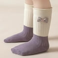 thumbnail image 6 of 4 Pairs Toddler Baby Girl Kids Socks, Cute Bow Soft Cotton Crew Socks, 0~5T, 6 of 7