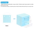 thumbnail image 3 of Uxcell Cosmetic/Makeup Organizer Box, 6 Drawers for Cosmetics Bathroom, Light Blue, 3 of 5
