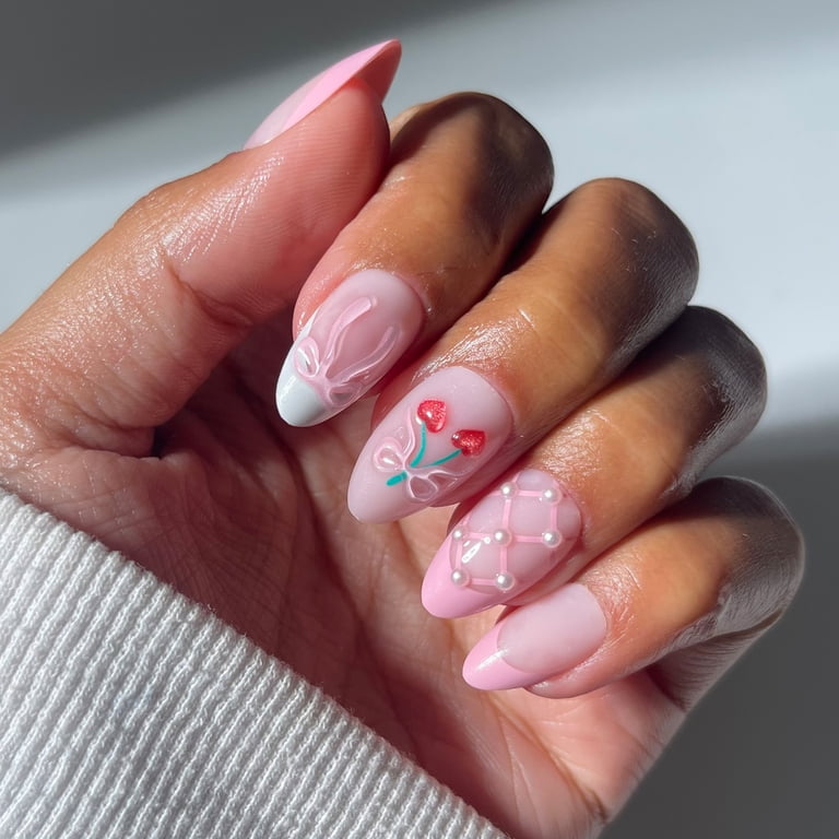 Salon Perfect Artificial Fake Press On Nails, 455 Viral Nail Edit