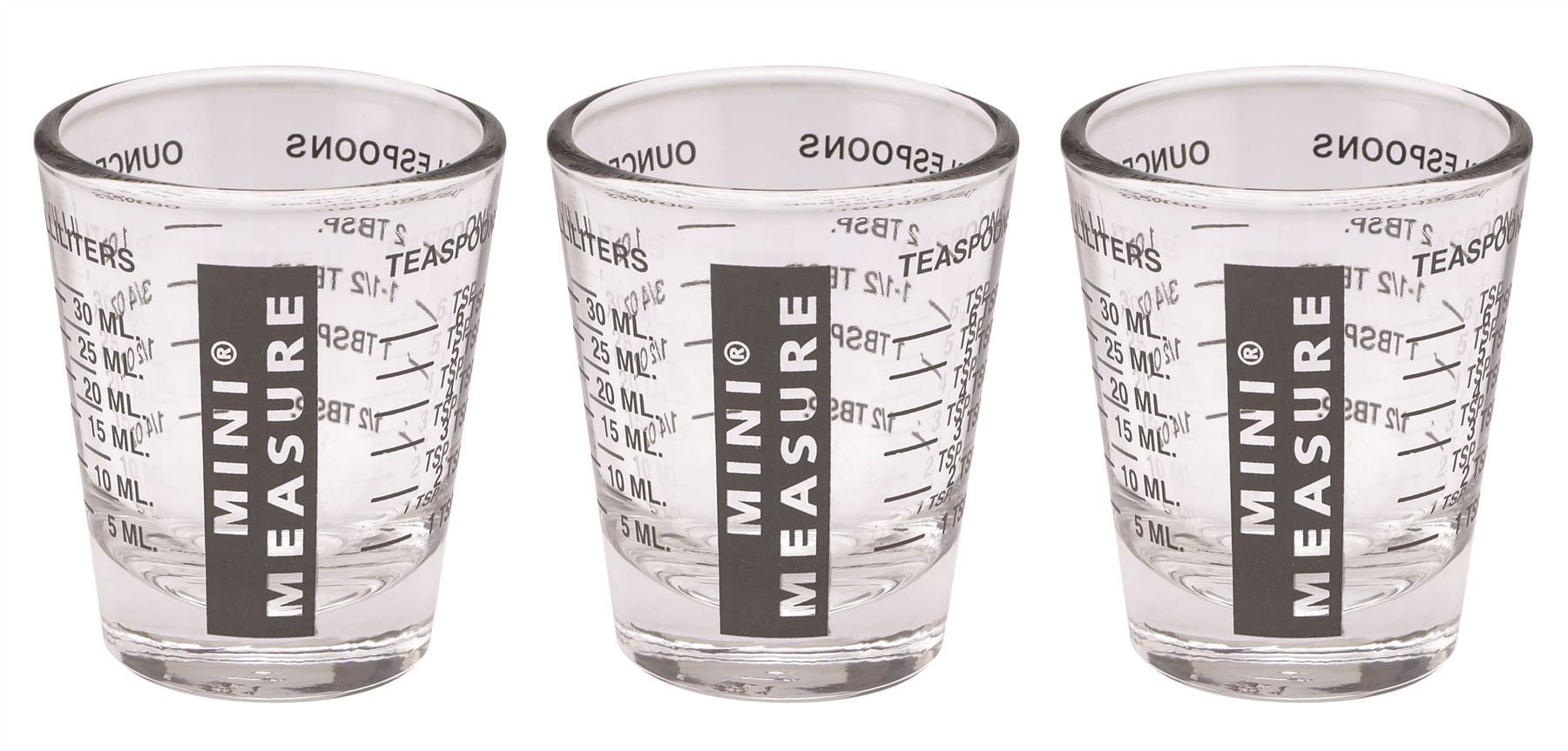 Kolder Mini Measure 20Increment Measuring Shot Glass, for Multi