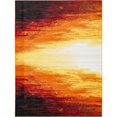 thumbnail image 1 of Unique Loom Metro Warm Candle Light Area Rug 9' x 12' Rectangle Orange/Yellow, 1 of 1
