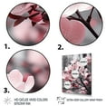 thumbnail image 3 of Designart "Pink Grey Dogwood Photo landscape" Floral & Botanical Floater Framed Canvas Wall Art, 3 of 7
