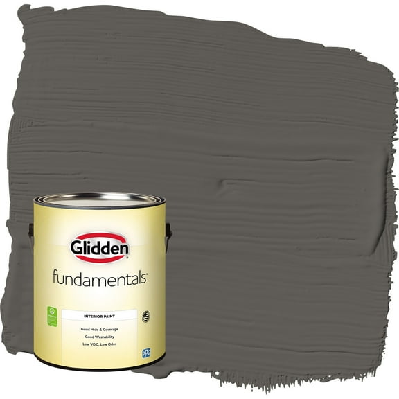 Glidden Fundamentals Stone's Throw / Gray Eggshell Interior Paint, 1 Gallon