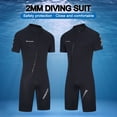 thumbnail image 4 of Traje de neopreno con cremallera frontal para hombre Traje de neopreno de manga corta resistente al desgaste para surf subacuático Hugtrwg Para estrenar, 4 of 9