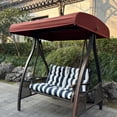 thumbnail image 7 of High Back Adirondack Chair Cushions Set of 2 – 44” x 22” x 4” Waterproof Outdoor Patio Cushions, Fade-Resistant Rocking Chair Cushions for Garden, Porch, Deck – Comfortable & Durable (2-Piece Set), 7 of 7