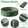 thumbnail image 4 of Rirool 32" Foldable Cat Ball Pit Playpen for Cats, Small Dogs & Toddlers, Sturdy Oxford Pet Play Yard for Indoor Outdoor Use, Portable Pet Pool, Dark Green, No Balls Included, 4 of 8