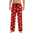 thumbnail image 1 of Kcodviy Christmas Mens Casual Pants Sock Pajama Pants with Drawstring Men's Workout & Training Pants and Pockets, 1 of 4