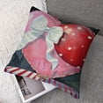 thumbnail image 7 of BANET 2 Pack Waterproof Outdoor Valentines Day Checke Throw Pillow Cases Farmhouse Decorations Double Sided 18x18in, 7 of 7