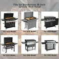 Hisencn 36" Grill Cover for Blackstone Flat Top Griddle with Hood