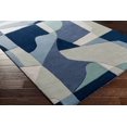 thumbnail image 4 of Hauteloom Crawfordsville Wool Living Room, Bedroom Area Rug - Modern - Blue, Green - 8' x 10'-Kidney, 4 of 9