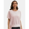 thumbnail image 3 of T-Shirts for Women Crew neck Short Sleeve Casual Summer Tops Lightweight Loose Blouse, 3 of 6