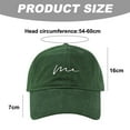 thumbnail image 2 of Gorra de béisbol ajustable de 54 a 60 cm, circunferencia de cabeza grande, gorra para hombre y mujer, gorra deportiva con protección solar, 2 of 5