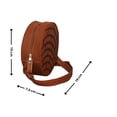 thumbnail image 2 of Bolsa en forma de PAN DE CONCHA, Diseño de Pan Dulce, Bandolera Redonda, Cross-Body para Mujer, Color Café, Correa Cruzada y Ajustable, Moda Kawaii. (Bolsa para Mujer)., 2 of 5