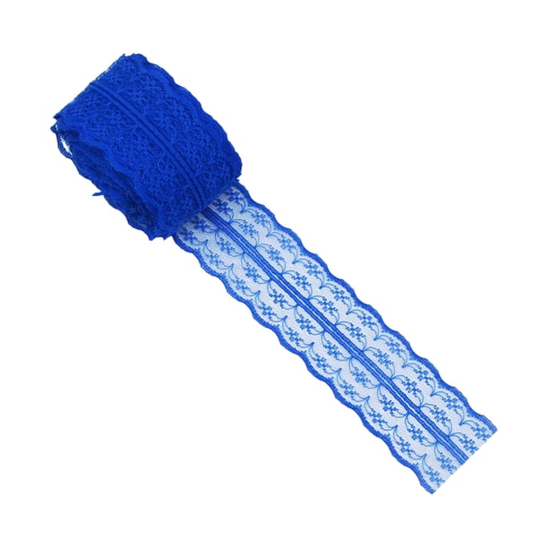 Naiovety Diseños creativos con cinta de encaje blanco: tela multifuncional y ampliamente utilizada que se siente cómoda. Artesanía joyería azul