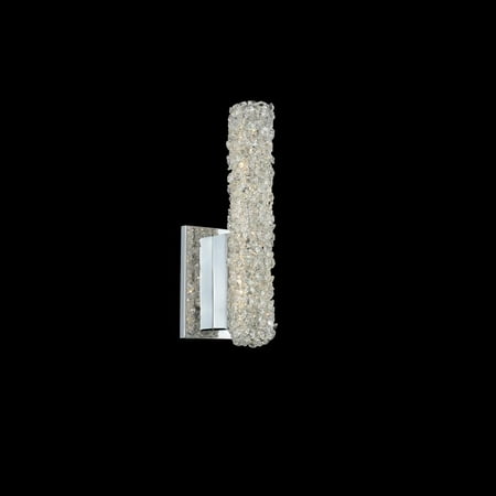 

035521-010-FR001-Allegri Lighting-Lina - 14 Inch 6W LED Short Wall Sconce Chrome Finish with Firenze Crystal