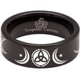 thumbnail image 5 of Triple Moon Tungsten Carbide Ring, 5 of 9